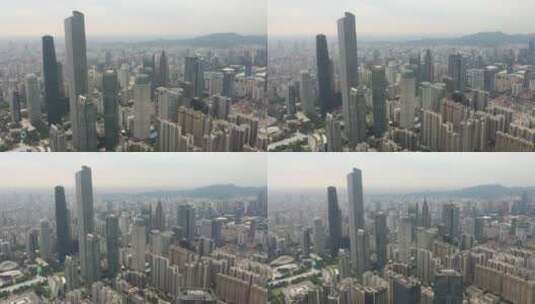 广州市中心花城汇航拍高楼大厦高清在线视频素材下载
