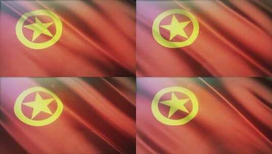 中国共产主义青年团共青团团旗高清在线视频素材下载