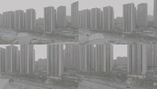 重庆光环购物公园航拍高清在线视频素材下载