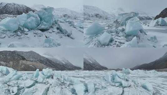 来古冰川高清在线视频素材下载