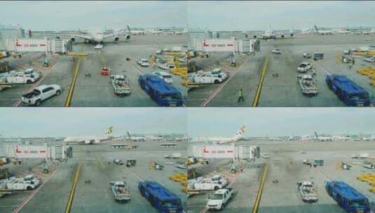 上海虹桥机场延时摄影高清在线视频素材下载