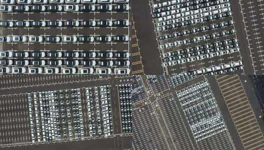 广州港南沙汽车滚装船码头高清在线视频素材下载