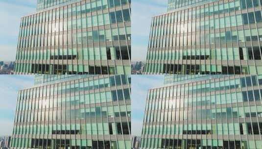 城市商务楼玻璃幕墙高清在线视频素材下载