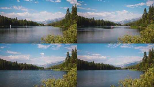 湖与云时移高清在线视频素材下载