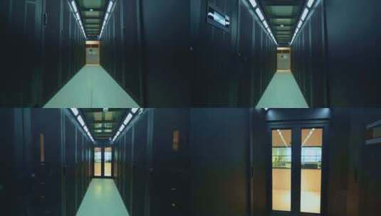 深圳光明区光明实验室计算机房高清在线视频素材下载