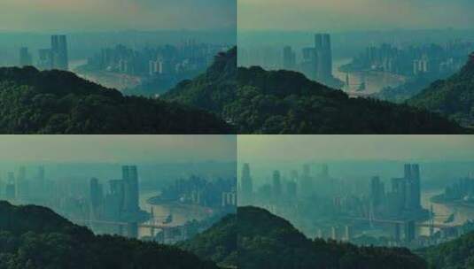 重庆城市航拍高清在线视频素材下载