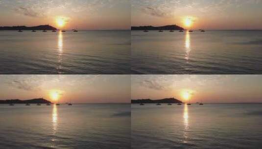 大海日落晚霞夕阳风景实拍高清在线视频素材下载