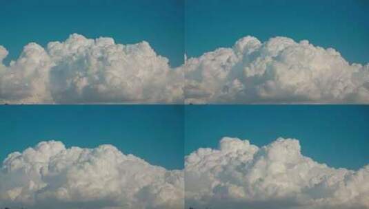 夏季云延时-北方的蓝天云朵变幻高清在线视频素材下载