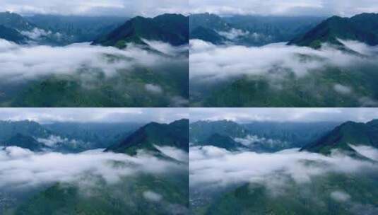 山区 云海 云雾 雾气环绕高清在线视频素材下载