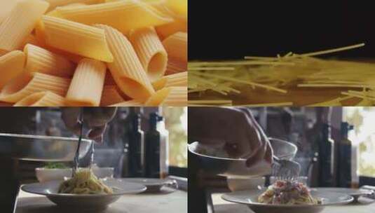 【合集】意大利面 美食 烹饪高清在线视频素材下载