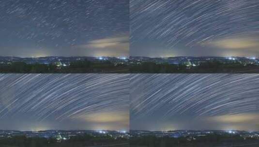 夜空 星空 星轨 星星 银河高清在线视频素材下载