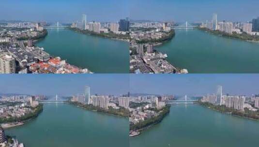 4K航拍广东惠州东江两岸风光3高清在线视频素材下载