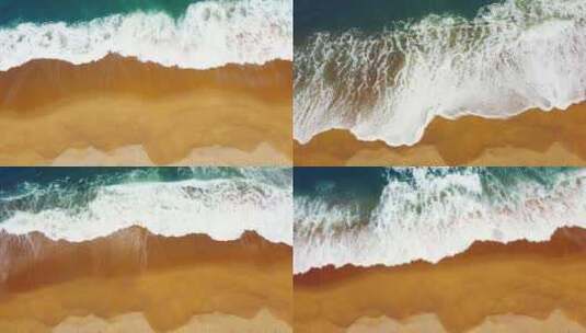 海边沙滩海浪高清在线视频素材下载