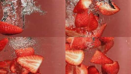 唯美草莓 草莓入手高清在线视频素材下载