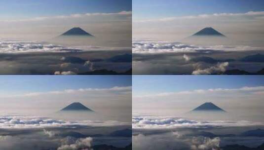 日本富士山云海延时高清在线视频素材下载