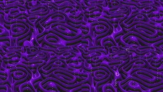 背景与紫黑色油漆的波浪，独家，3D渲染高清在线视频素材下载
