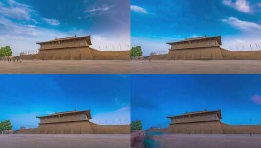 西安大明宫丹凤门高清在线视频素材下载