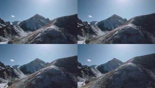 青藏高原 雪山 经幡高清在线视频素材下载