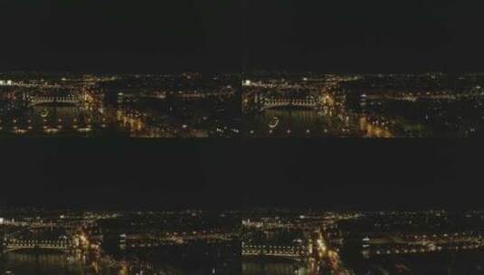 巴黎在夜空中闪耀高清在线视频素材下载
