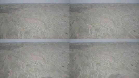 航拍内蒙古鄂尔多斯准格尔旗莲花辿砒砂岩高清在线视频素材下载