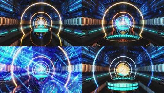 科技时空隧道 科技感隧道高清在线视频素材下载