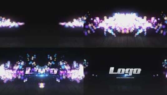 光滑粒子标志动画LOGO展示 AE模板高清AE视频素材下载