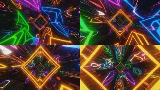 动感霓虹光线舞台背景素材高清在线视频素材下载