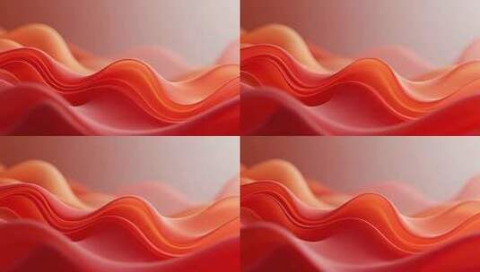 红色波浪动感背景高清在线视频素材下载