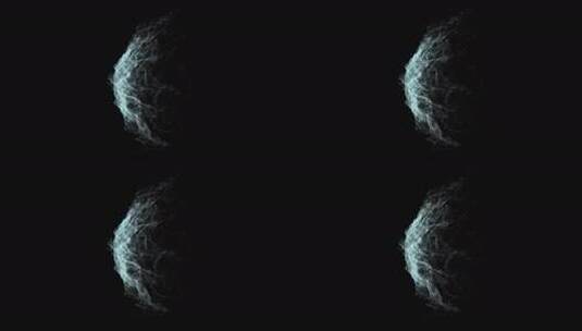 黑色背景粒子特效高清在线视频素材下载