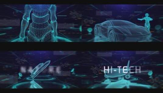 未来科技感科学技术电影宣传片AE模板高清AE视频素材下载