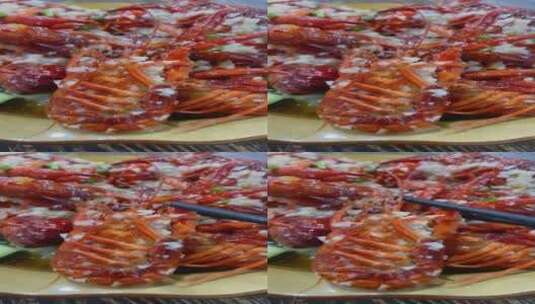 夏季美味的小龙虾高清在线视频素材下载