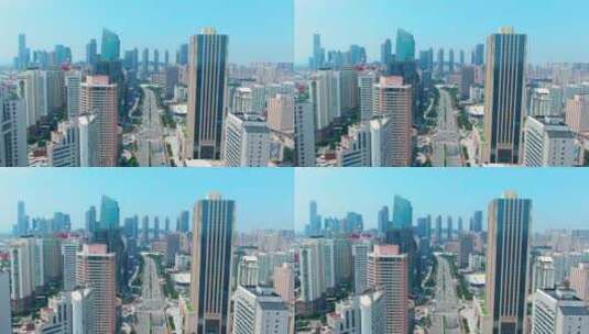 科技城市高楼大厦-CBD 城市道路 城市楼房高清在线视频素材下载