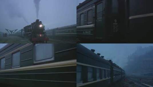 80年代火车车站高清在线视频素材下载