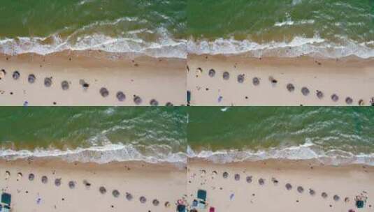 清晨无人的沙滩高清在线视频素材下载