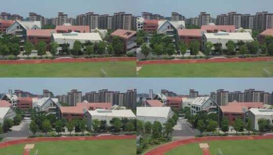 杭州市余杭区未来科技城海曙小学高清在线视频素材下载