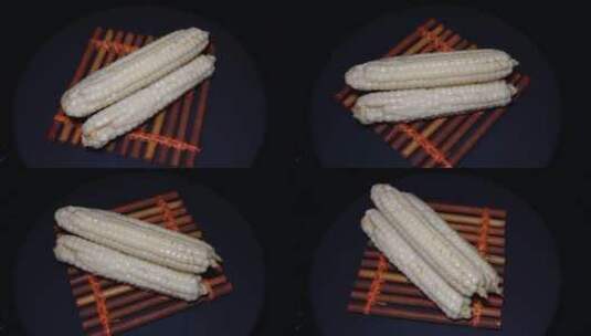 糯玉米儿童玉米小玉米拇指玉米高清在线视频素材下载