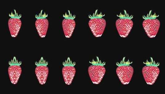 欢快的草莓高清在线视频素材下载