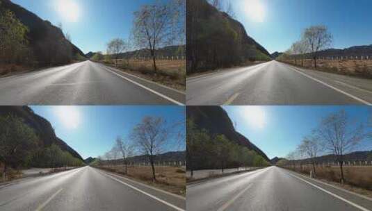 城市道路开车第一视角  记录仪视角高清在线视频素材下载