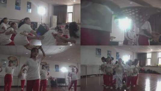 学校社团活动舞蹈训练高清在线视频素材下载