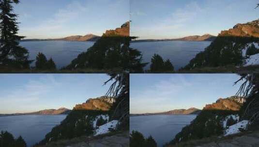 湖的景观高清在线视频素材下载