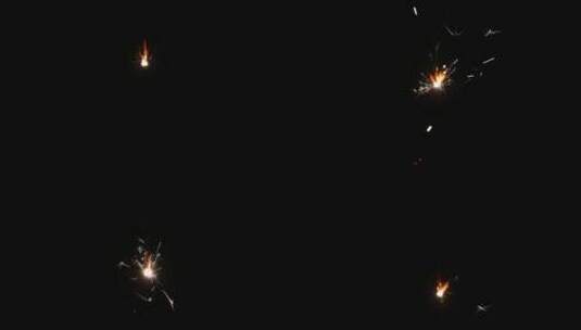 4K原创实拍唯美烟花 仙女棒 新年烟花高清在线视频素材下载