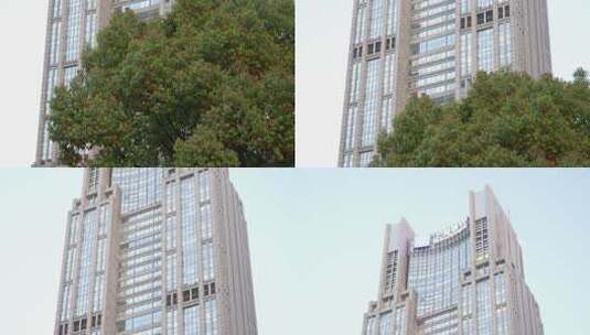 上海银行总行上海浦东陆家嘴金融城总部大楼高清在线视频素材下载