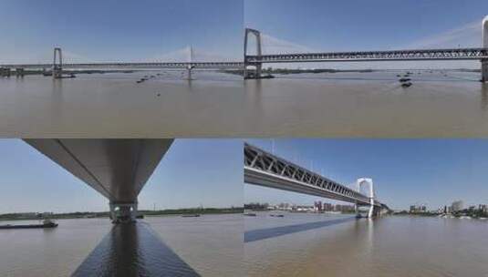 芜湖长江三桥高清在线视频素材下载