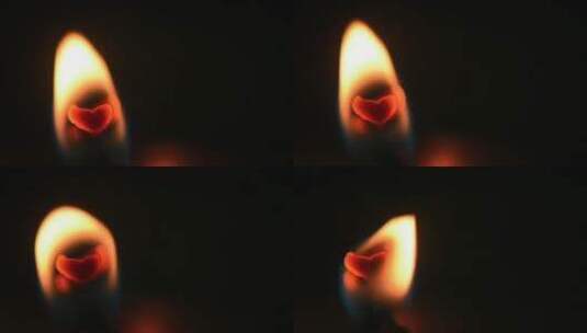 点燃的蜡烛特写高清在线视频素材下载