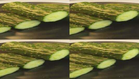 4K蔬菜黄瓜天然食材4K视频高清在线视频素材下载