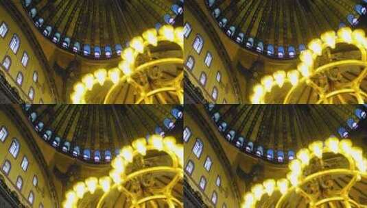 圣索菲亚大教堂的低角度拍摄高清在线视频素材下载
