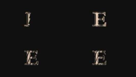 E字母logo动画排版设计高清在线视频素材下载