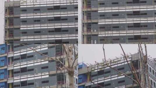 【镜头合集】施工建筑工地盖楼房工程队高清在线视频素材下载