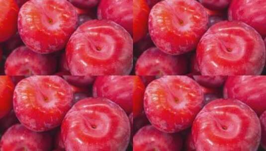 新鲜水果红李4k视频高清在线视频素材下载