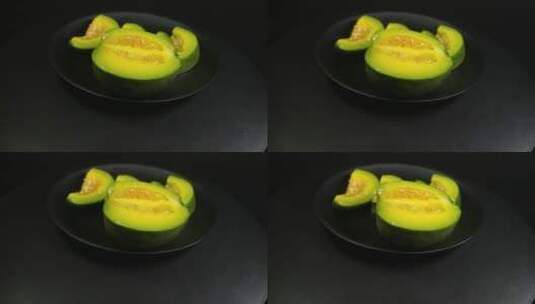 绿宝瓜水果高清在线视频素材下载